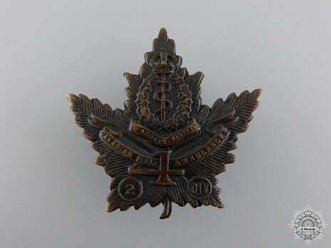 4th Field Ambulance Other Ranks Cap Badge Obverse