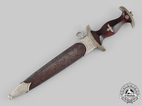 SA Standard Service Dagger by Lauterjung (Tiger; maker marked) Obverse in Scabbard