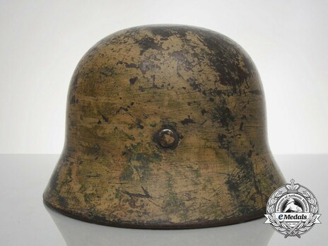 German Army Steel Helmet M35 (Painted Tropical Camouflage version) Back