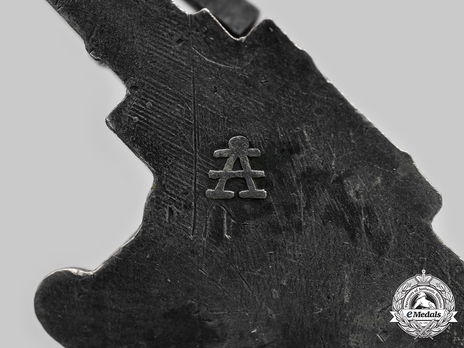 Luftwaffe Flak Badge, by Assmann (in tombac) Mark