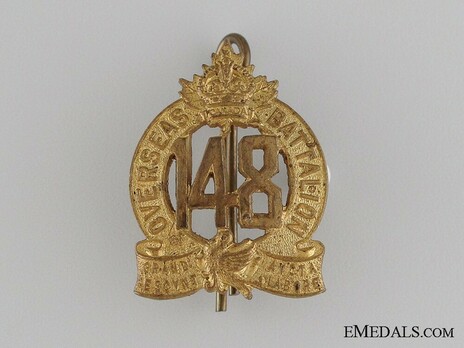 148th Infantry Battalion Other Ranks Collar Badge Obverse