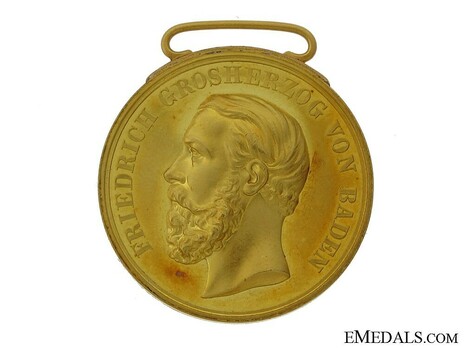 Civil Merit Medal in Gold, Small, Type VI (1882-1908) Obverse