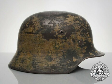 German Army Steel Helmet M35 (Painted Tropical Camouflage version) Right Side