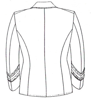 RMBO Tunic (Double-breasted version) Reverse
