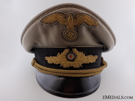 Diplomatic Corps Officials Field-Grey & Gold Visor Cap Obverse