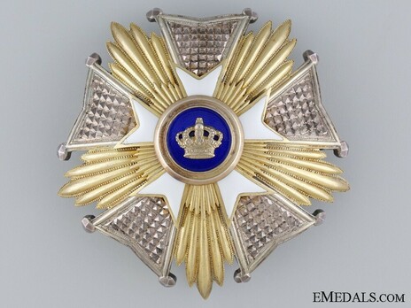 Grand Officer Breast Star (1908-) Obverse