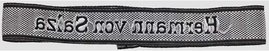 Waffen-SS Hermann von Salza Cuff Title Reverse