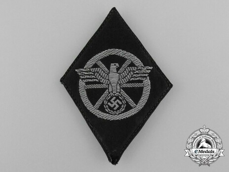 NSKK Driver Sleeve Insignia (2nd pattern machine-woven eagle) Obverse