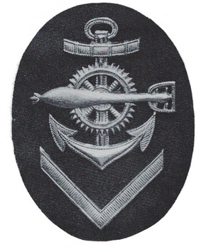 Kriegsmarine Obermaat Torpedo Mechanic Insignia (metal) Obverse