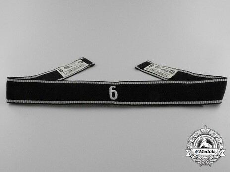 Allgemeine SS 6th Standarte Cuff Title Obverse