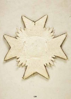 Order of Military Merit, Type II, Breast Star Reverse