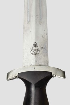 Allgemeine SS M33 Early Pre-RZM Mark Service Dagger (by Heinrich Böker) Maker Mark