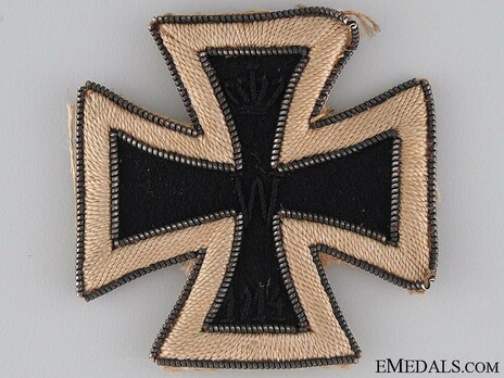 Iron Cross 1914, I Class Cross (in cloth) Obverse