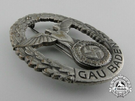 Gau Honour Badge Baden, in Silver, Large Obverse