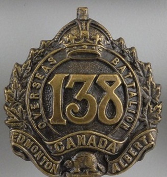 138th Infantry Battalion Other Ranks Collar Badge Obverse