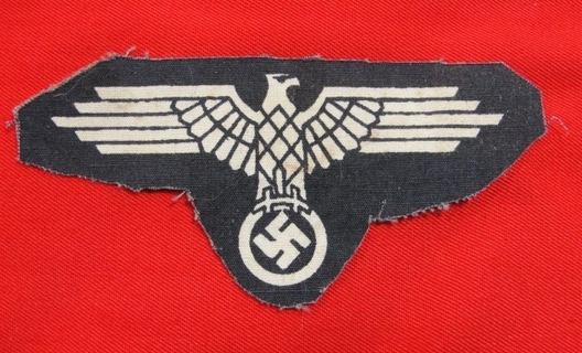 Waffen-SS 2nd pattern NCO/EM's Sleeve Eagle (print-screened) Obverse