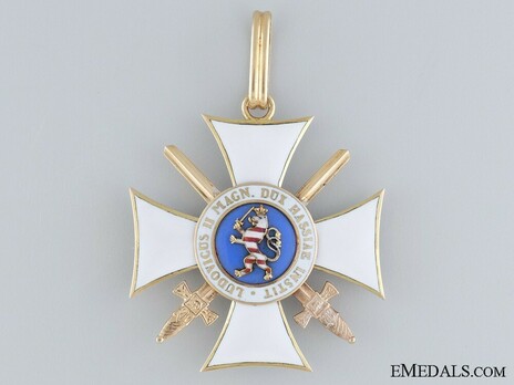 Order of Philip the Magnanimous, Type II, Commander with Swords (in gold) Reverse