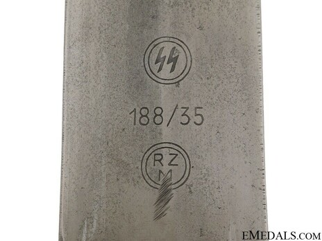 Allgemeine SS 1933 Honour Dagger (by Unknown Maker 188; numbered) RZM Mark