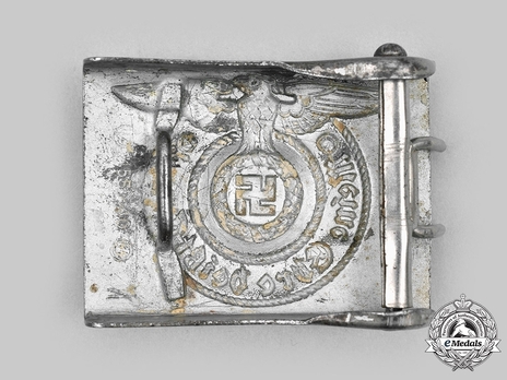 Waffen-SS NCO/EM's Belt Buckle, by Assmann (steel) Reverse