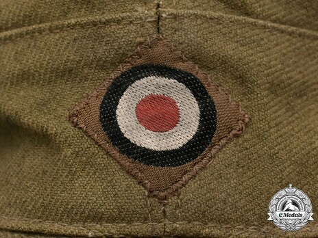 German Army NCO/EM's Tropical Visored Field Cap M43 without Soutache Cockade Detail