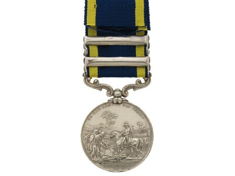 Silver Medal (with "MOOLTAN" and "GOOJERAT" clasps) Reverse