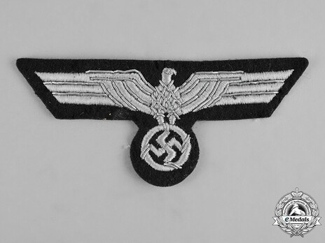 German Army Officer's Breast Eagle (Machine-Woven) Obverse