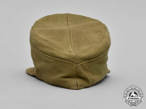 German Army NCO/EM's Tropical Visored Field Cap M43 without Soutache Back