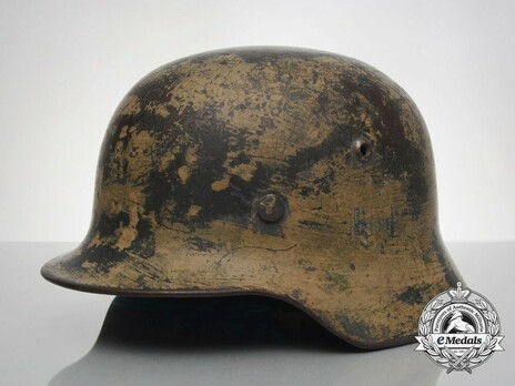 German Army Steel Helmet M35 (Painted Tropical Camouflage version) Profile