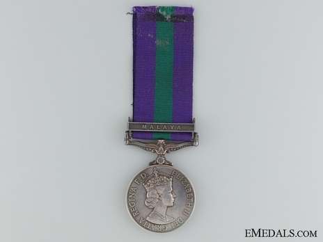 Silver Medal (with "MALAYA” clasp) (1955-1956) Obverse