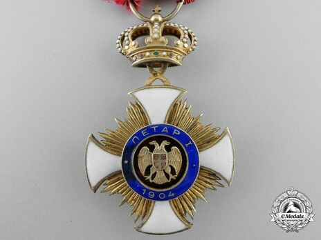 Order of the Star of Karageorg, Civil Division, IV Class Obverse