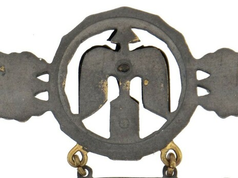 Short-Range Day Fighter Clasp, in Gold (with "500" pendant) Detail