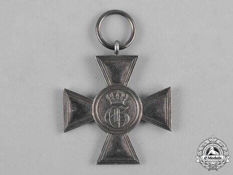 Long Service Cross, Type II, I Class for 21 Years Obverse