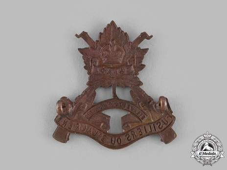 Fusiliers Du St. Laurent Officers Cap Badge Reverse