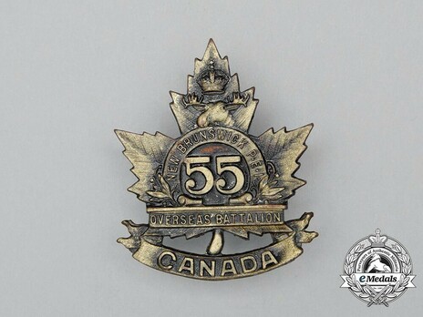 55th Infantry Battalion Other Ranks Cap Badge Obverse