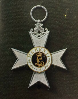 Order of Military Merit, Civil Division, II Class Military Merit Cross (without crown) Obverse