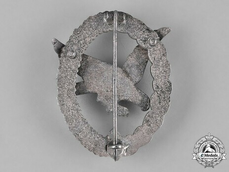 Air Gunner & Flight Engineer Badge, by Berg & Nolte (in zinc) Reverse