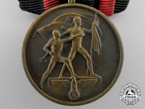 Commemorative Medal of 1st October 1938 (Sudetenland Medal) (with "Prague Clasp") Obverse