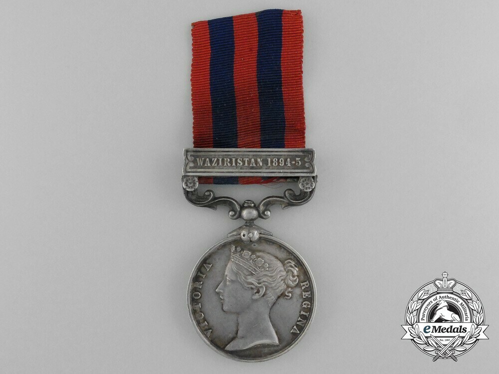 Silver medal waziristan obverse