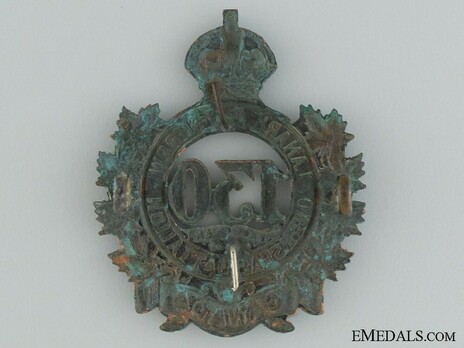 130th Infantry Battalion Other Ranks Cap Badge Reverse