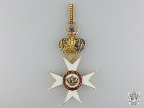 Order of the Württemberg Crown, Civil Division, II Class Commander Reverse