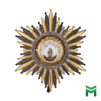 Order of the Star of Anjouan, Grand Cross Breast Star (1992-)