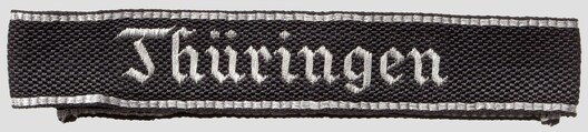 SS-TV Thüringen Standarte Cuff Title Obverse