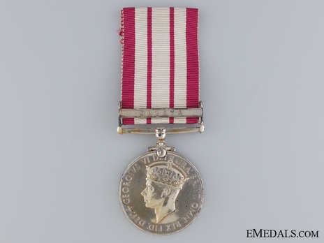 Silver Medal (with “MALAYA” clasp) (1949-52) Obverse