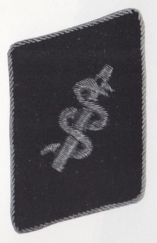 Allgemeine SS District Medical Units Collar Tab Obverse