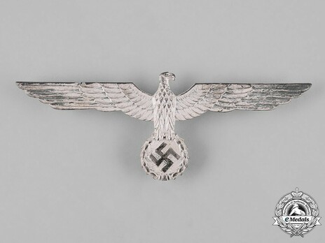 Kriegsmarine Officials Silvered Metal Breast Eagle Obverse