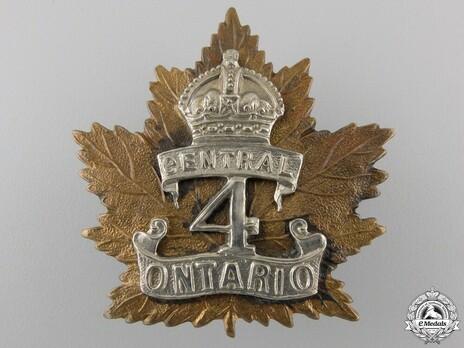 4th Infantry Battalion Other Ranks Cap Badge Obverse