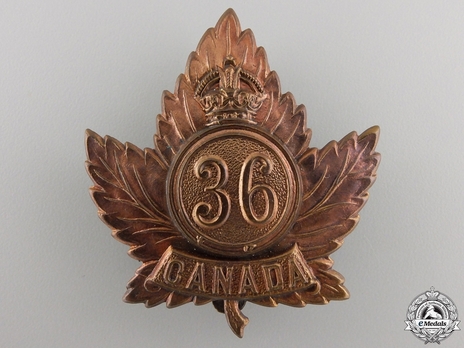 36th Infantry Battalion Other Ranks Cap Badge Obverse