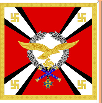 Luftwaffe Command Flag for the Reich Minister for Aviation and Commander-in-Chief of the German Air Force (1938-1940 version) Reverse