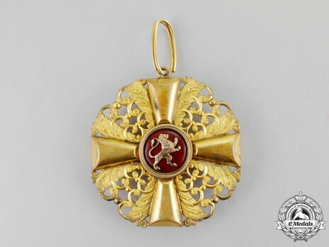Order of the Zähringer Lion, Grand Cross (in gold) Reverse