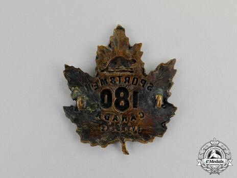 180th Infantry Battalion Other Ranks Cap Badge Reverse